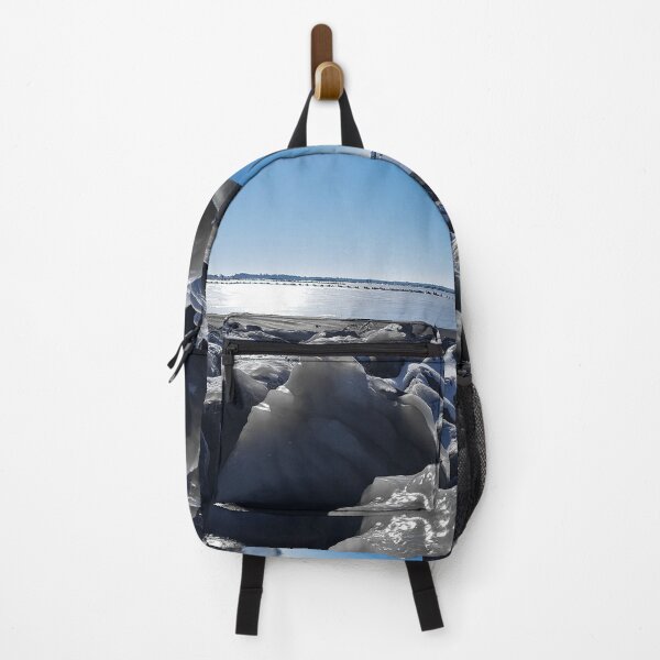 Item preview, Frozen lake with glazed frost stones and snow | The Netherlands designed and sold by felinefeelings.