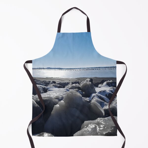 Item preview, Frozen lake with glazed frost stones and snow | The Netherlands designed and sold by felinefeelings.