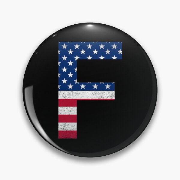 Item preview, Vintage Letter F Capital Alphabet American Flag F Gift designed and sold by Shariss.