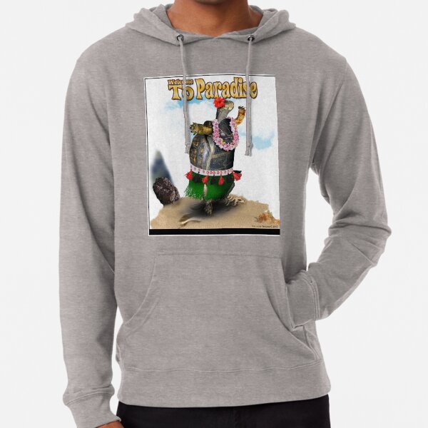 Turtle Dancing the Hula on a Hawaiian Beach Lightweight Hoodie