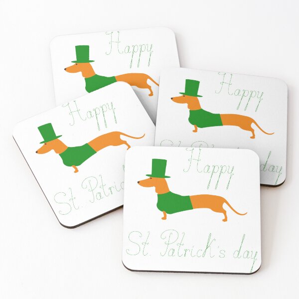 Item preview, Happy St Patrick"s day dachshund  designed and sold by zanbo.