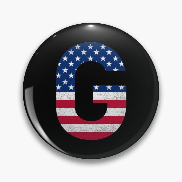 Item preview, Vintage Letter G Capital Alphabet American Flag G Gift designed and sold by Shariss.