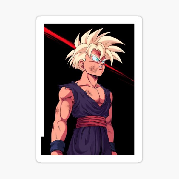 Planche Sticker Mural Dragon Ball Z Goku - Saiyan-Boutik