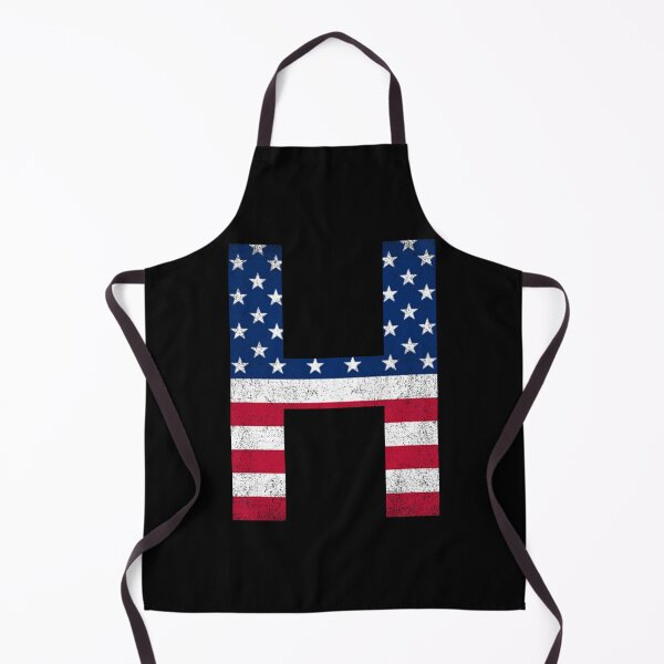 Item preview, Vintage Letter H Capital Alphabet American Flag H Gift designed and sold by Shariss.