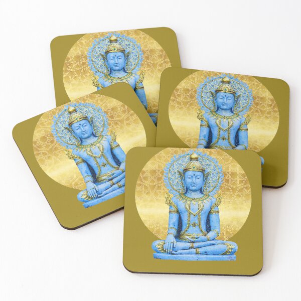 Item preview, Seated Blue Buddha with Golden Mandala designed and sold by Tony  Pinchuck.