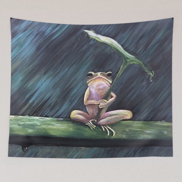 Artikelvorschau, Regentag Frosch entworfen und verkauft von MoArtsy.