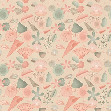Artwork thumbnail, Pastel seashell by Roserouse96