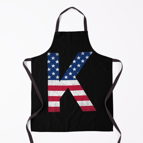 Artikelvorschau, Vintage Buchstabe K Kapital Alphabet amerikanische Flagge K Geschenk entworfen und verkauft von Shariss.