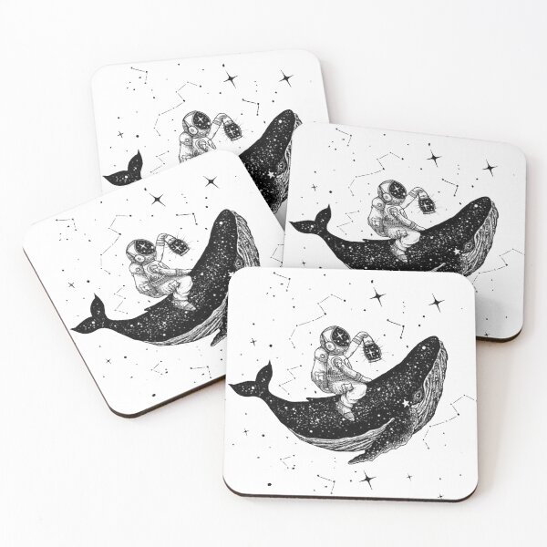 Item preview, Astronaut riding a whale, Spaceman and Aerospatial designed and sold by Billyou.