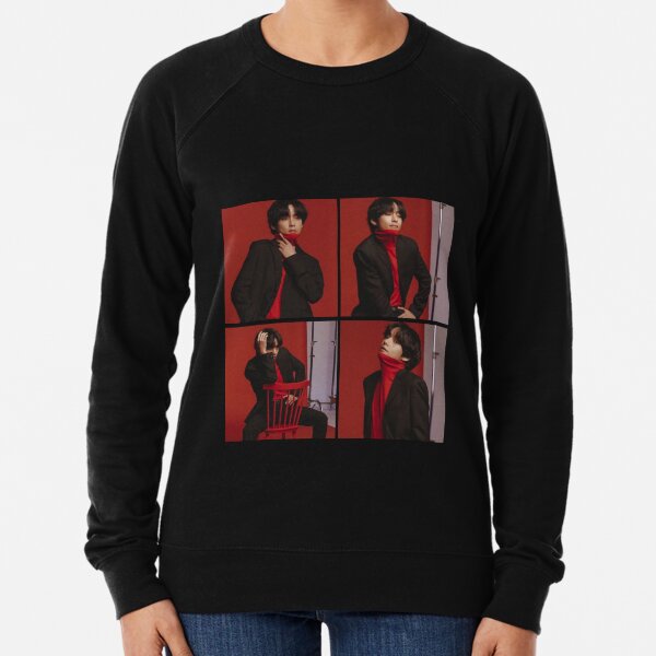 Taehyung red model Lightweight Sweatshirt