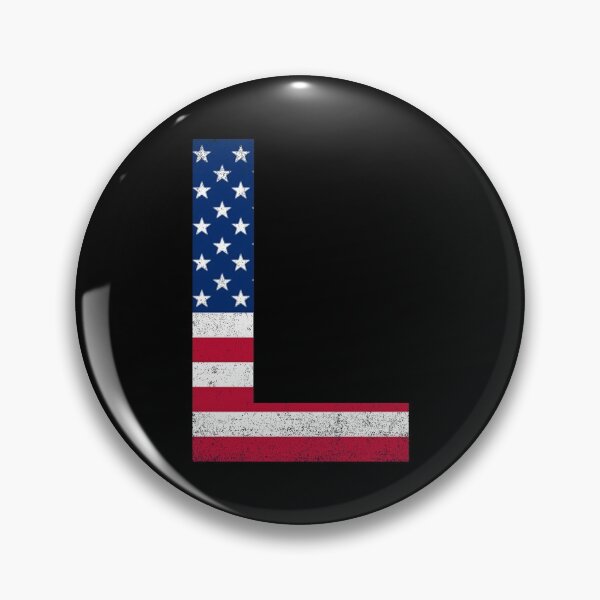 Item preview, Vintage Letter L Capital Alphabet American Flag L Gift designed and sold by Shariss.