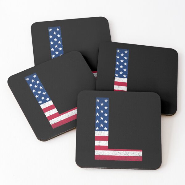 Item preview, Vintage Letter L Capital Alphabet American Flag L Gift designed and sold by Shariss.