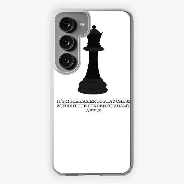 The Queen's Gambit Elizabeth Harmon quote It's Much Easier to play chess  without the burden of addam's apple Sticker for Sale by jovanaja43