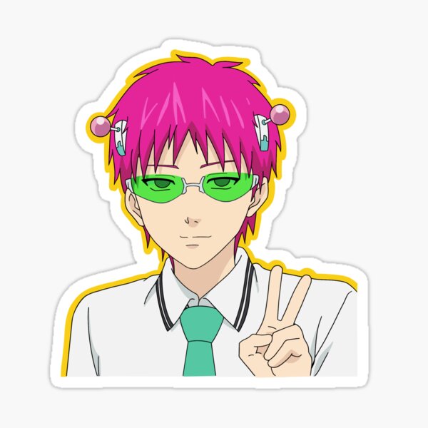 Saiki K Pegatina