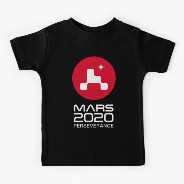Mars 2020 Perseverance logo NASA (white) Kids T-Shirt