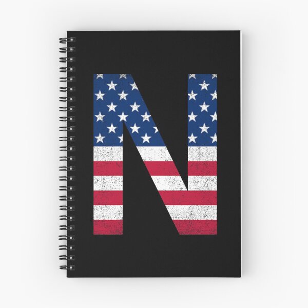Item preview, Vintage Letter N Capital Alphabet American Flag N Gift designed and sold by Shariss.