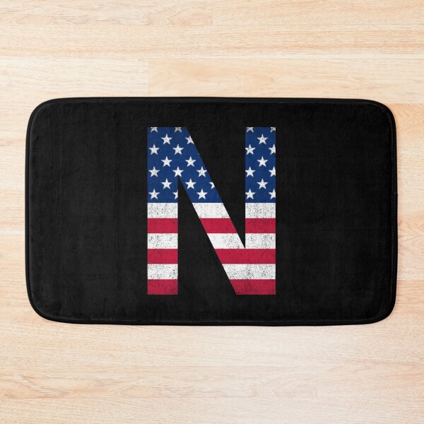 Item preview, Vintage Letter N Capital Alphabet American Flag N Gift designed and sold by Shariss.