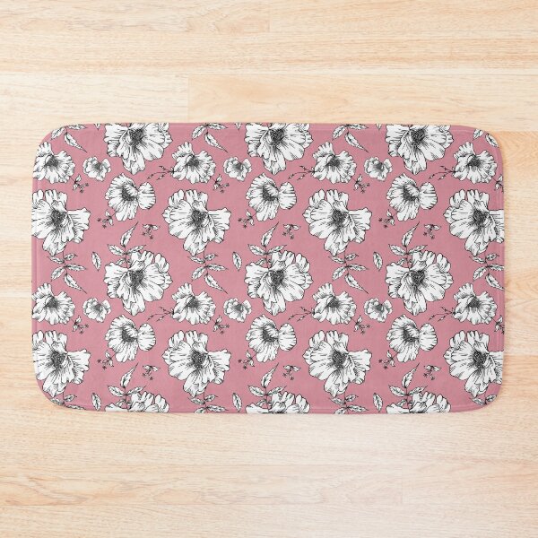 Item preview, Mono Floral Dusty Rose Pink designed and sold by cardtroversial.