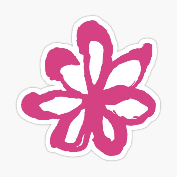 britney pink 90s flower Sticker