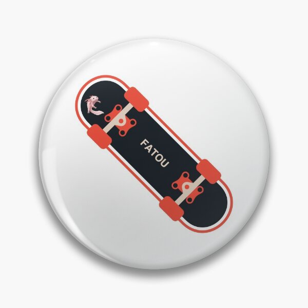 Item preview, Fatou axolotl skateboard designed and sold by micraelle.