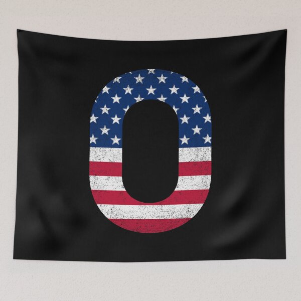 Item preview, Vintage Letter O Capital Alphabet American Flag O Gift designed and sold by Shariss.