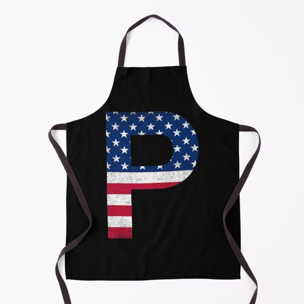 Artikelvorschau, Vintage Buchstabe P Kapital Alphabet amerikanische Flagge P Geschenk entworfen und verkauft von Shariss.