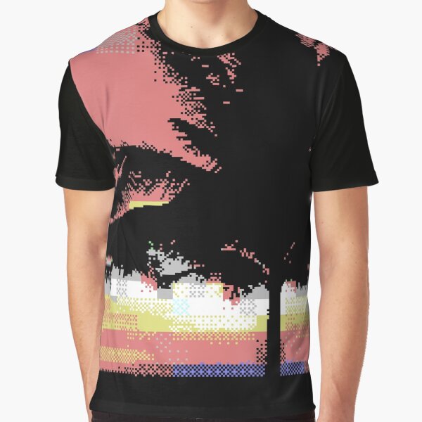 Pixel Palms Graphic T-Shirt