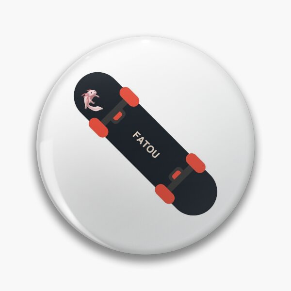 Item preview, Fatou axolotl skateboard designed and sold by micraelle.