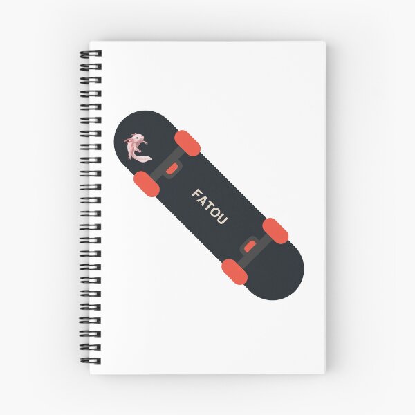 Item preview, Fatou axolotl skateboard designed and sold by micraelle.