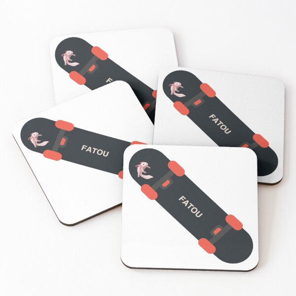 Item preview, Fatou axolotl skateboard designed and sold by micraelle.