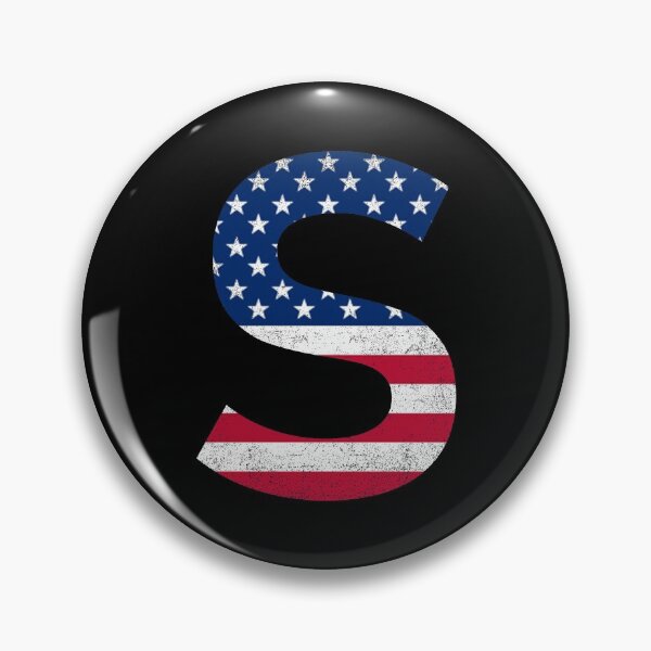 Artikelvorschau, Vintage Letter S Capital Alphabet Amerikanische Flagge S Geschenk entworfen und verkauft von Shariss.