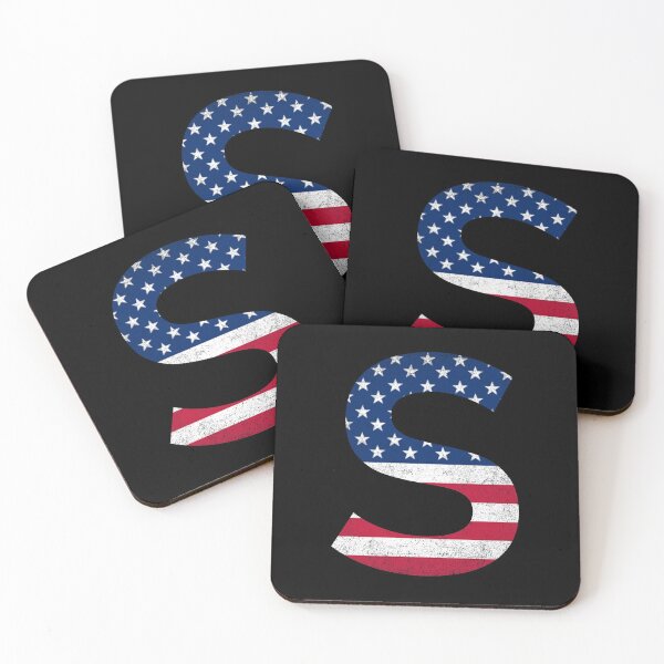 Item preview, Vintage Letter S Capital Alphabet American Flag S Gift designed and sold by Shariss.