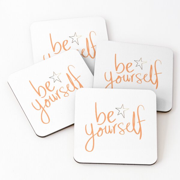 Item preview, Be yourself inspirational quote designed and sold by BitsndPieces.