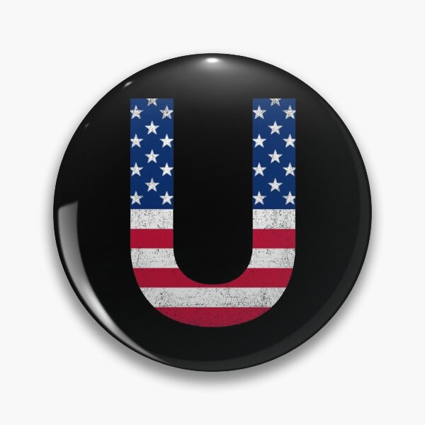 Item preview, Vintage Letter U Capital Alphabet American Flag U Gift designed and sold by Shariss.