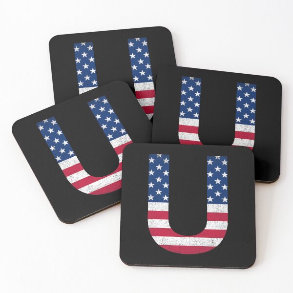 Item preview, Vintage Letter U Capital Alphabet American Flag U Gift designed and sold by Shariss.