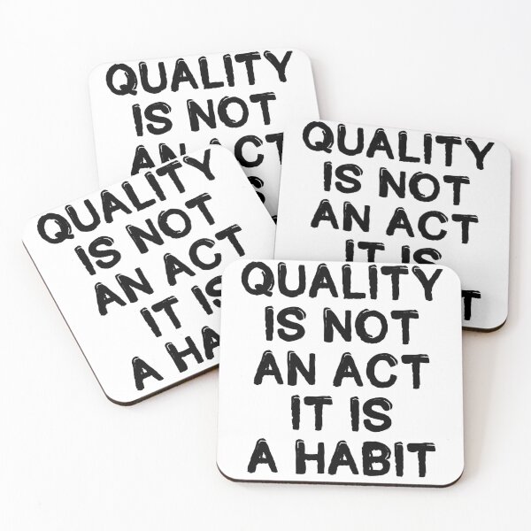 Item preview, Quality is not an act it is a habit designed and sold by Nurul Hoda.