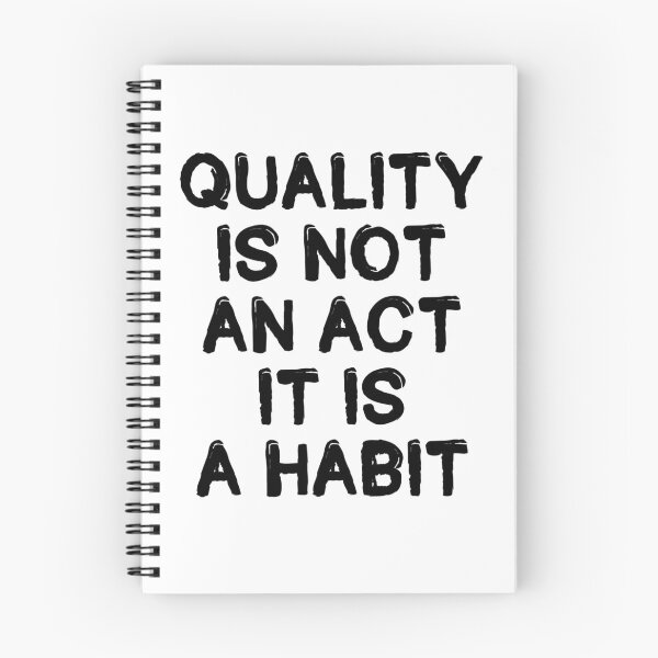 Item preview, Quality is not an act it is a habit designed and sold by Nurul Hoda.
