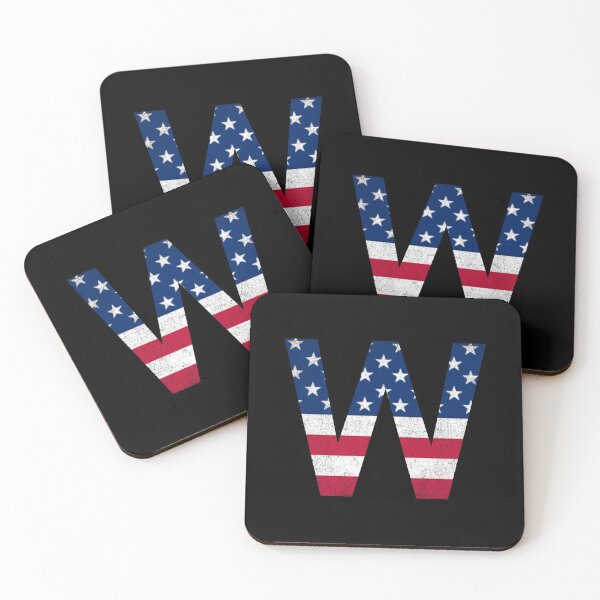 Item preview, Vintage Letter W Capital Alphabet American Flag W Gift designed and sold by Shariss.