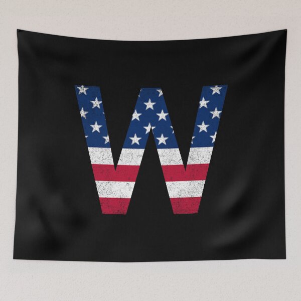 Item preview, Vintage Letter W Capital Alphabet American Flag W Gift designed and sold by Shariss.