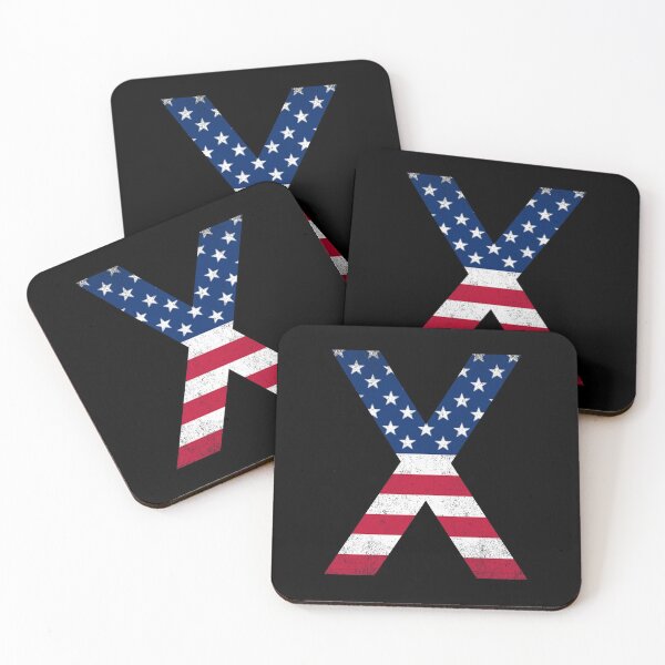Item preview, Vintage Letter X Capital Alphabet American Flag X Gift designed and sold by Shariss.