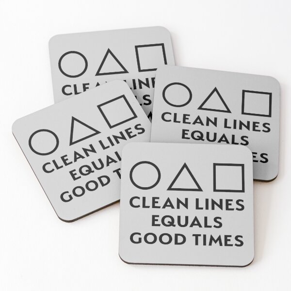Item preview, Clean Lines Equals Good Times — black designed and sold by Phil Tessier Too.