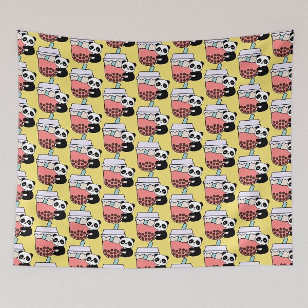 Item preview, Cute Panda Baby Bubble Tea Hug Kawaii Cream designed and sold by 4U2NV-LDN.