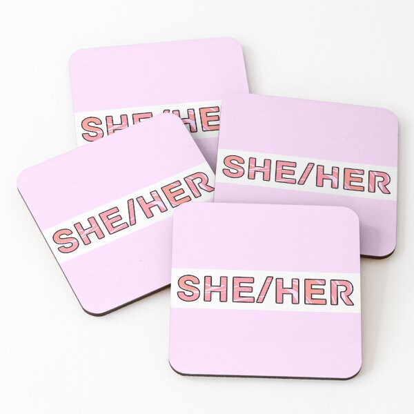 Item preview, She/Her Pronouns - Pink designed and sold by Mickey Kyan.