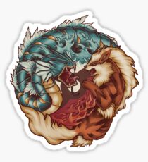 The Tiger and the Dragon Sticker