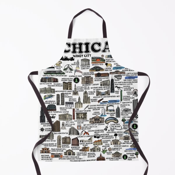 Item preview, Chicago Map designed and sold by fiberandgloss.