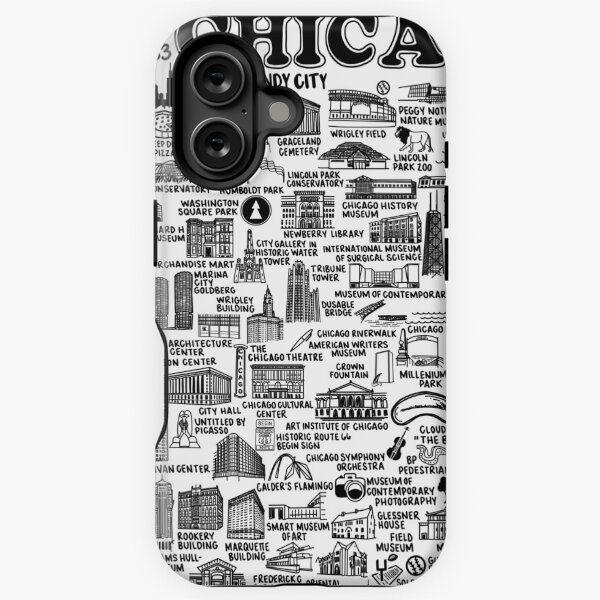 Item preview, Chicago Map  designed and sold by fiberandgloss.