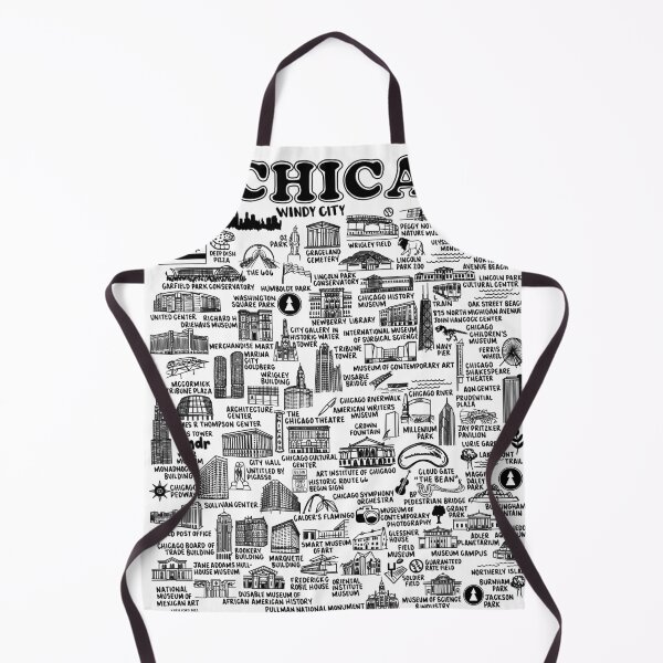 Item preview, Chicago Map designed and sold by fiberandgloss.