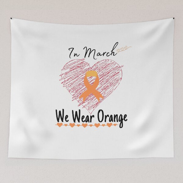 Item preview, In March We Wear Orange Multiple Sclerosis Awareness , Multiple Sclerosis Awareness , MS Support , for Fighter designed and sold by PIXEcompany.