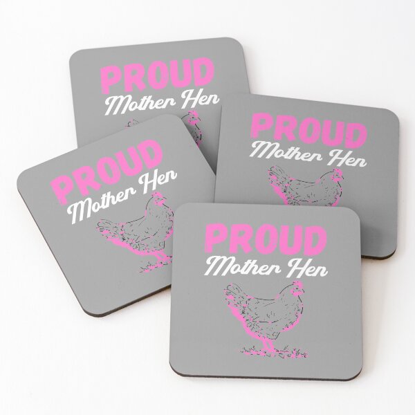 Item preview, Proud Mother Hen in pink and white for Mother's Day designed and sold by Labradoodlesetc.