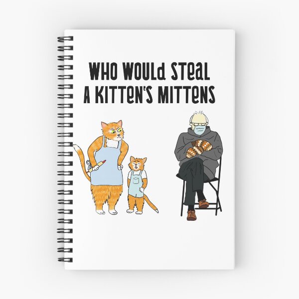 Item preview, Bernie and the poor kittens mittens designed and sold by FunnyAnimalGear.